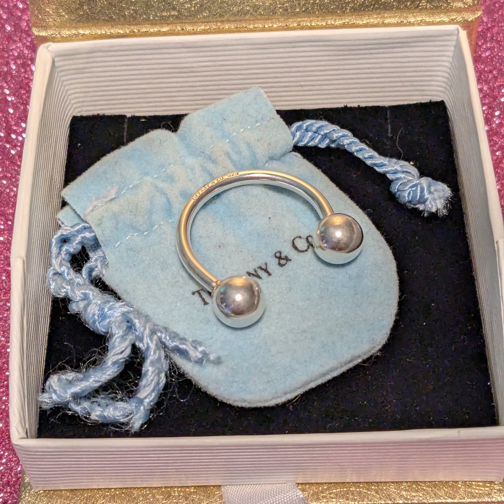 Tiffany & Co. Silver Open Bangle Keychain